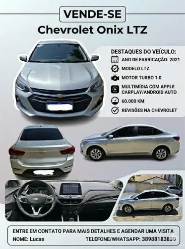 Chevrolet Onix Plus LTZ 1.0 12V TB Flex Mec. 4P 2021