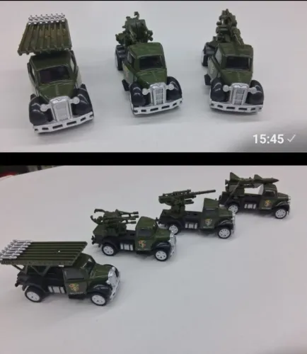 Miniaturas de caminhões do exército lote 1/64