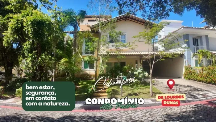 CASA ALTO PADRÃO COM JARDIM ENCANTADOR NO MELHOR DA DUNAS/ DE LOURDES