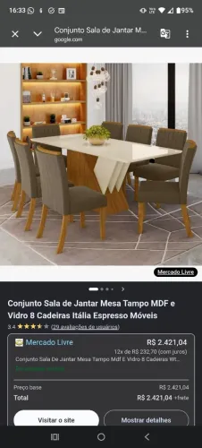 Mesa de jantar em excelente estado