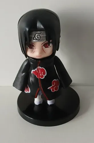 BONECO MINIATURA NARUTO SHIPPUDEN ITACHI UCHIHA AKATSUKI