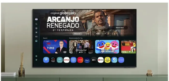 Televisão Samsung 55 polegadas.
