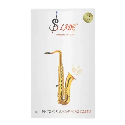 Caixa com 10 Palhetas Slade Nº 2 para Saxofone Tenor - Produto Novo