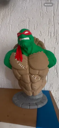 Action Figure Busto Rafael Tartaruga Ninja 20cm - Decoração Geek / Pronta Entrega