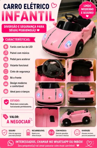 Carro infantil elétrico