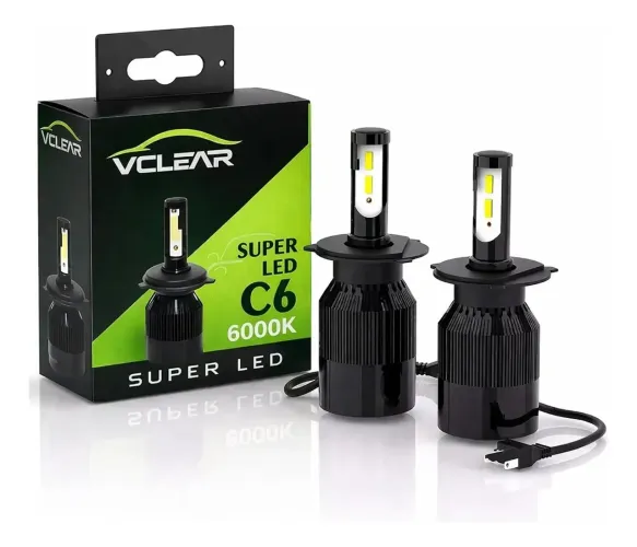 SUPER LED - Lâmpada Farol 6000K H1.H3.H4.H7.H8.H11.H16.H27.HB3.HB4 Promoção ENTREGA GRÁTIS