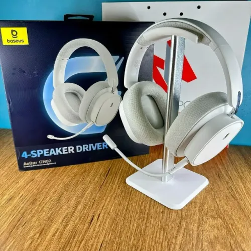 Headset Gamer Baseus GH02 Sem Fio 40h RGB 2.4G Lacrado