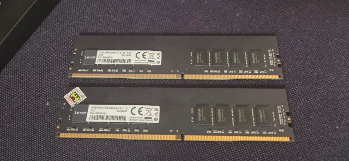 Memória RAM Lexar ddr4 cl22 3200mhz 2x16GB (Total de 32GB)