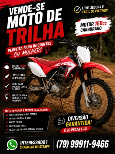 Vendo moto trilha