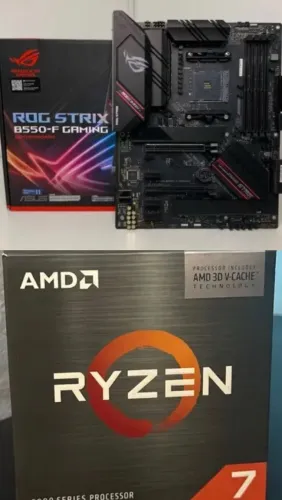 Placa mãe e processador 