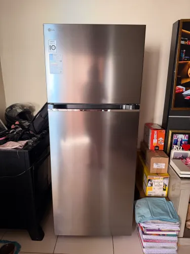Geladeira LG Smart Inverter 395L Inox (127V) - Selo A+++ Super Econômica!