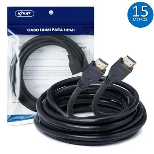 Cabo HDMI 15 Metros Full HD 1080p V1.4 - Knup