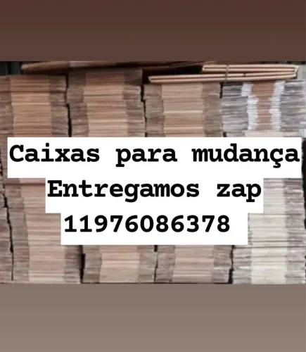 Caixas de papelão para mudança entregamos