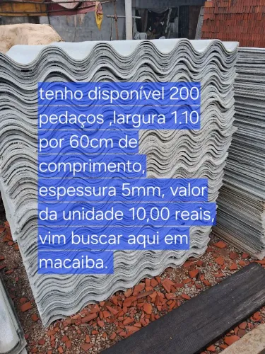 Vendo telhas novas em pedaços