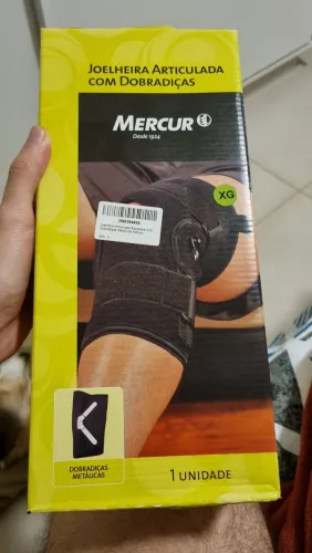 2 joelheiras articuladas Mercur nunca abertos - Tamanho XG