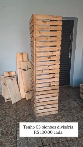 Biombo divisória em pinus