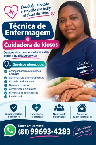 Técnica de enfermagem/cuidadora