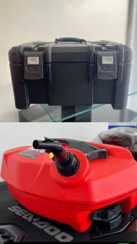 JET COLLER 20 LITROS PRETO/CINZA, GALÃO COM SISTEMA LINQ 29 LITROS