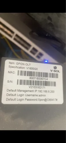 OLT GPON VSOL 4 porta