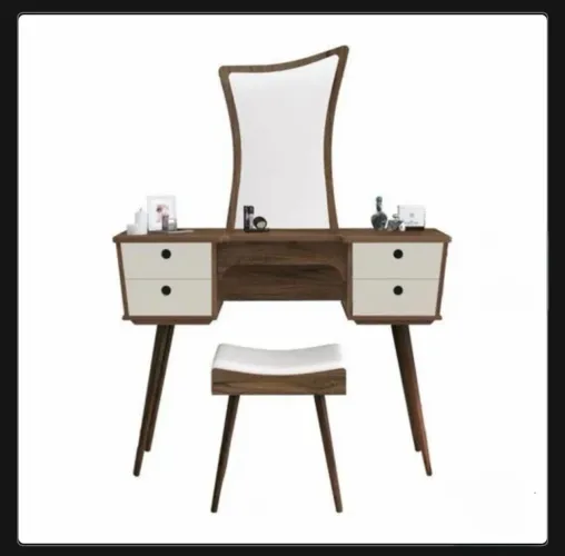 Penteadeira Off White com Banqueta