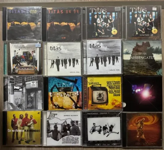 lote cds e dvds raimundos, cpm, titãs entre outros