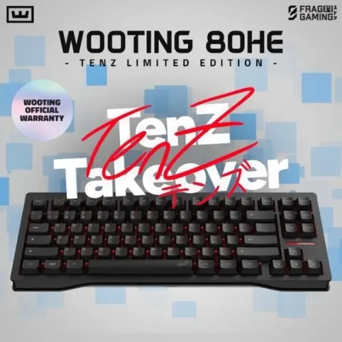 (NOVO) Teclado Wooting 80HE TenZ Takeover Edition - Edição Limitada