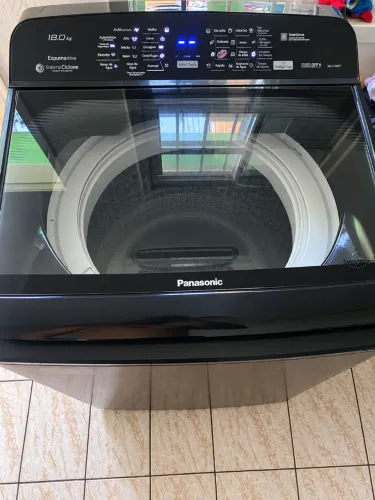 Máquina de lavar Panasonic 18kg - NAF180P7 - Titânio/cinza