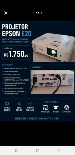 Projetor Epson E20