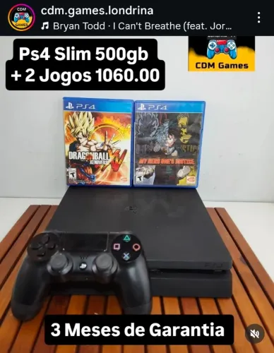 Ps4 Slim 500gb 1060.00 - Versão 13.52 - Não Aceito Oferta