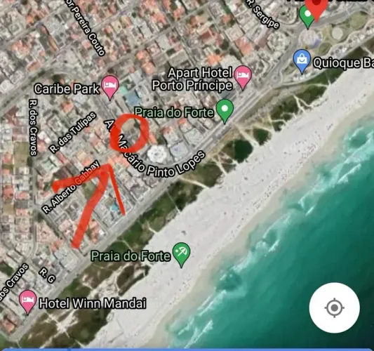 Praia d Forte/Cabo Frio.Oportunidade hotel/residencial.Predio semipronto.Rgi.Proj aprovado
