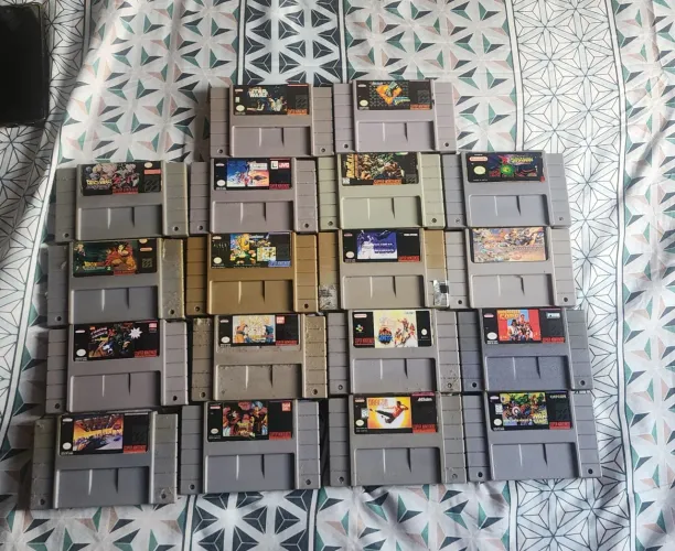 Fitas super Nintendo, 60 reias cada