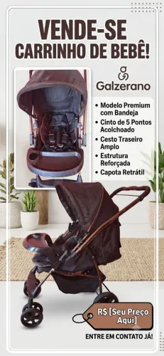 Carrinho de bebê Galzerano