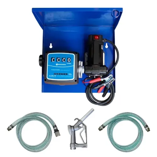 Kit de abastecimento para diesel 12v- 40L/Min : c/bico manual e mangueira 4mts ( Bremen )