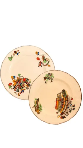Pratos em Porcelana Inglesa Tema Infantil (venda unitária ou conjunta)