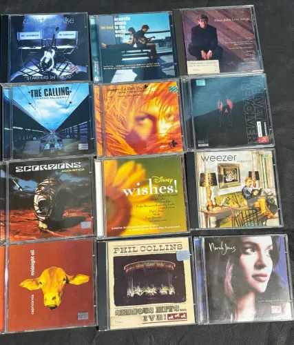 Lote Com 12 CDs Originais - Rock, Pop e Trilhas 