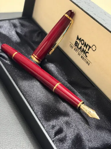 Caneta Montblanc Meisterstuck Tinteiro Bordeaux