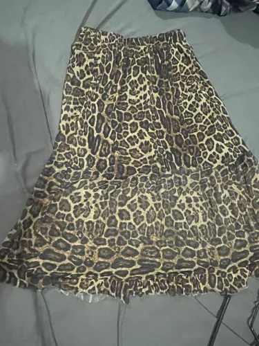 saia m longa usada animal print
