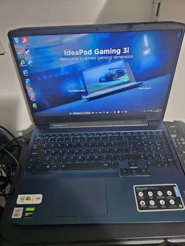 Notebook Gaming Lenovo i7 32Gb memória DOIS SSD NVEM2 1TB e 256Gb NVIDIA 1650GTX NA CAIXA