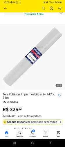 Tela poliéster impermebializacao 