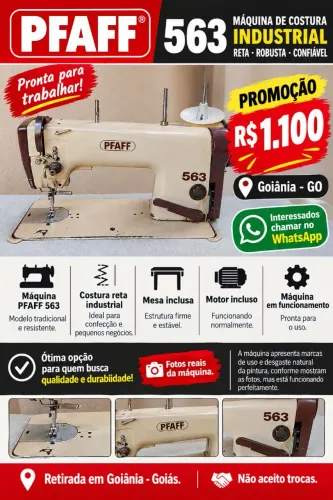 Máquina de costura reta Industrial