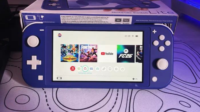 Nintendo Switch Lite Azul - Aceito cartão até 12x