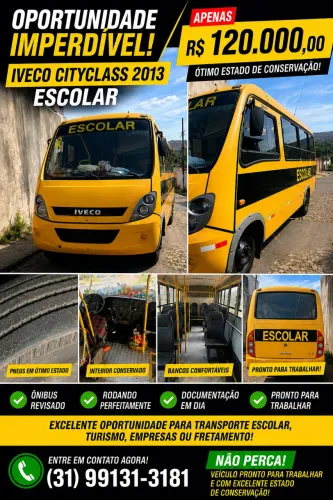 Venda micro ônibus escolar 