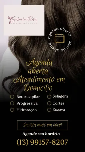 Cabeleireira Manicure e Design de sobrancelha em Domicílio 