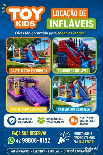 ? TOY KIDS - ALUGUEL DE BRINQUEDOS INFLÁVEIS! ?
