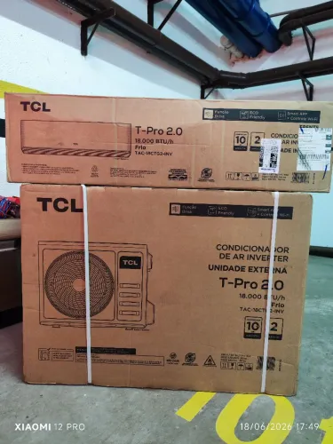 Ar condicionado inverter 18000 buts TCL T-Pro 2.0 com wi-fi