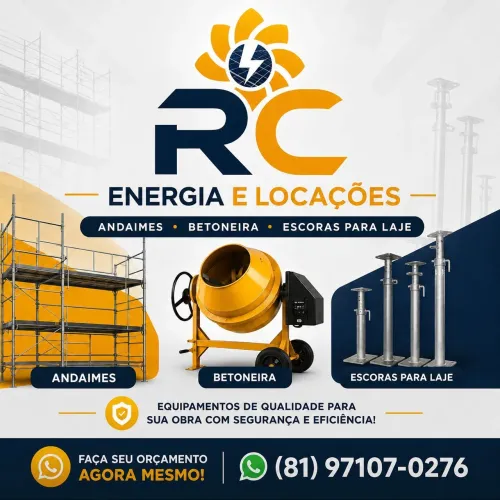 Locação de andaimes e estruturas 