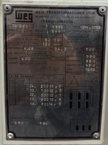 Transformador 500kva