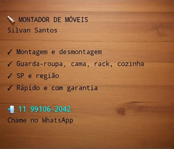 Montador de móveis no parque novo mundo