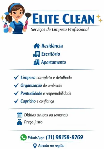 Elite Clean - Serviços de limpeza profissional 