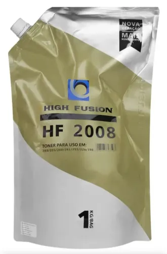PÓ TONER HIGH FUSION HF2008 UNIVERSAL 1KG - HP 2612/435/505